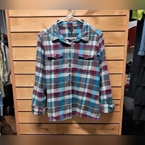 Patagonia Organic Cotton Fjord Flannel Shirt Size 12